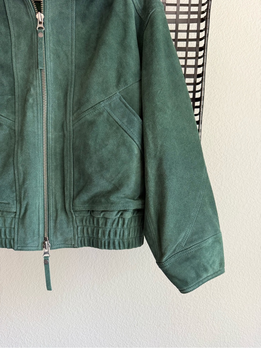 Free people We The Free Desert Moon Suede Jacket green grove - Picture 6 of 7